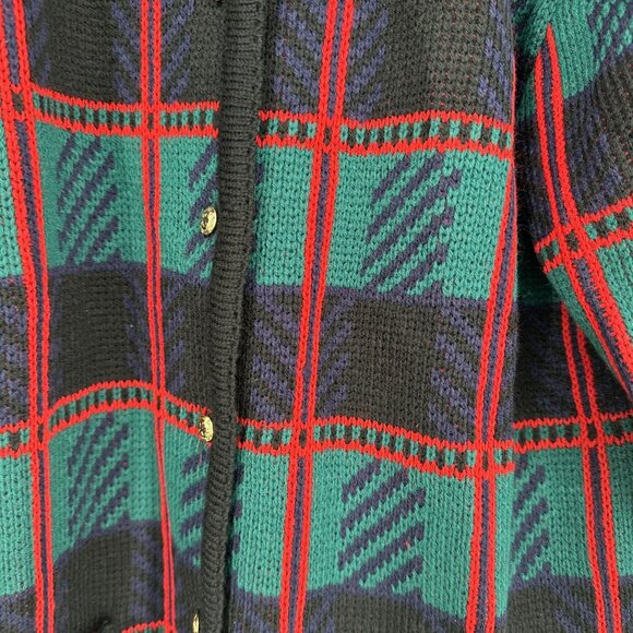 Crystal-Kobe Cardigan Sweater Women's Button up Long Sleeve Size Large Vintage 9 - Picture 4 of 5